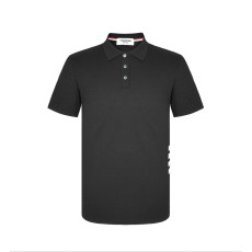  THOM BROWNE 톰브라운 사이드립 사선 카라 반팔 2COLOR