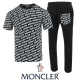 MONCLER 몽클레어 이니셜 전판 반팔 & 긴바지 셋업