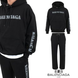 BALENCIAGA 발렌시아가 스텐실 빈티지 로고 후드 오버핏 셋업
