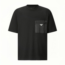 PRADA 프라다 리나일론 패널드 로고 반팔 2COLOR