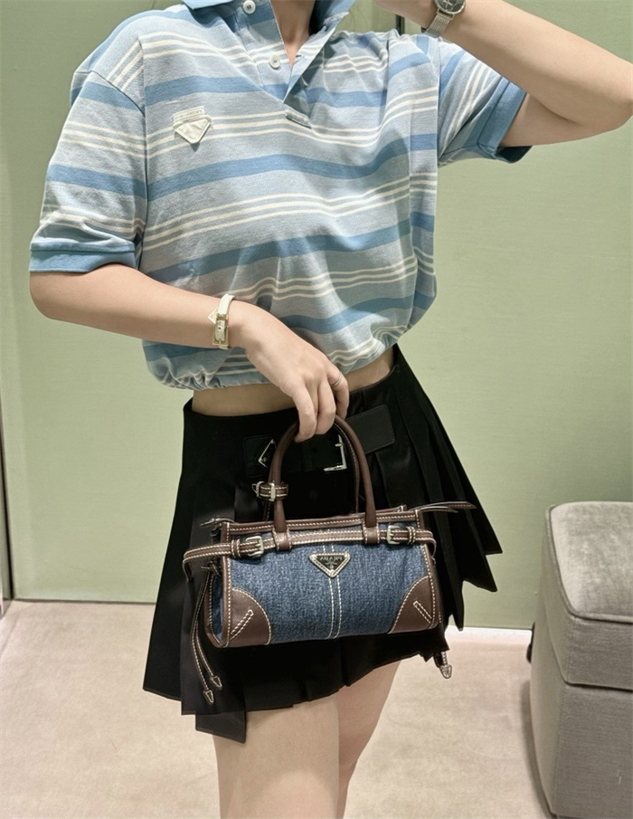 PRADA 프라다 시그니처 미니 토트백 1BA486