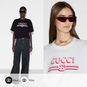 GUCCI 구찌 레트로 로고 반팔티