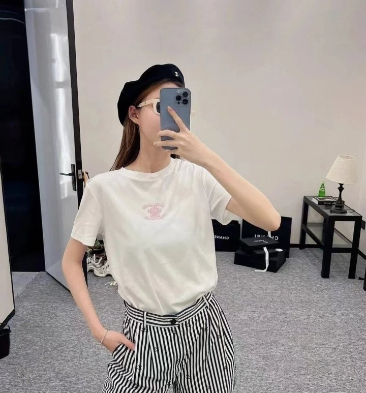 CHANEL 샤넬 반바지반팔 셋트