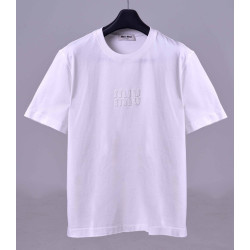 MIUMIU 미우미우 로고패치 반팔 2COLOR