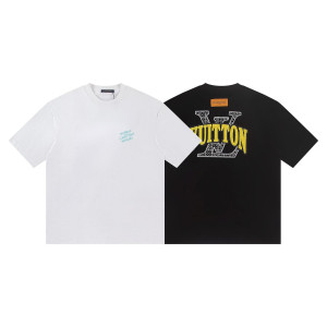 LOUIS VUITTON 루이비통 6364 엠브로이더드 시그니처 로고 반팔