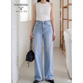 THOM BROWNE 톰브라운 밴딩 일자와이드 팬츠 (831)