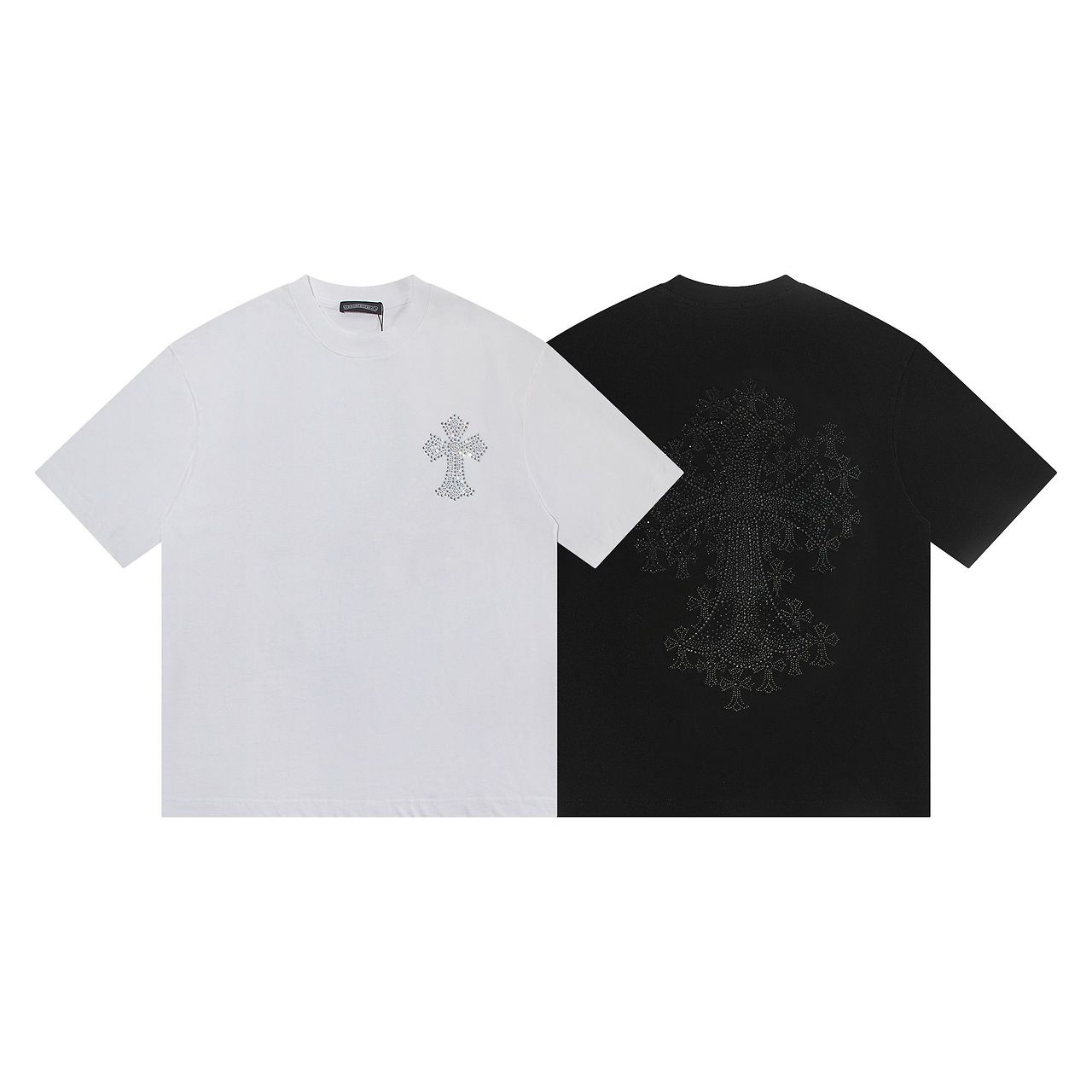 CHROME HEARTS 크롬하츠 6398 크리스탈 크로스 반팔
