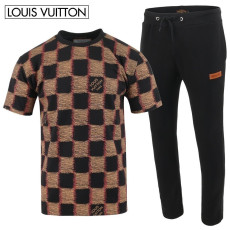 LOUIS VUITTON 루이비통 컬러 다미 나염 반팔 & 긴바지 셋업