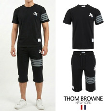 THOM BROWNE 톰브라운 다크 4바 플레인 프린팅 7부 셋업