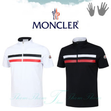 MONCLER 몽클레어 더블 라인 하프 폴라 반팔