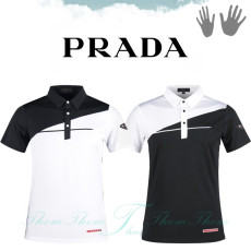PRADA 프라다 펜트 카라 반팔