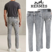HERMES 에르메스 H 마차 자수 슬림 일자진