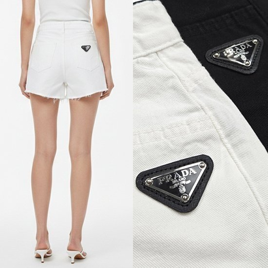 PRADA 프라다 백플레이트 숏팬츠