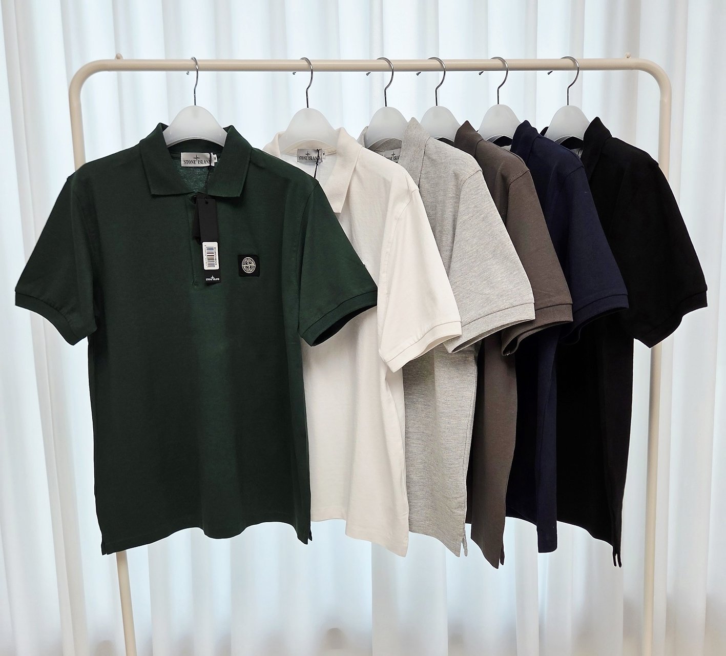 STONE ISLAND 스톤아일랜드 패치 레귤러핏 반소매 폴로 티