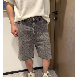 LOUIS VUITTON 루이비통 64264 모노그램 자카드 데님 쇼츠