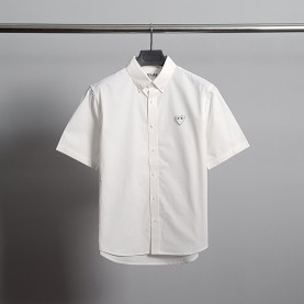 COMME DES GARCONS 꼼데가르송 화이트와펜 클래식 반팔 셔츠