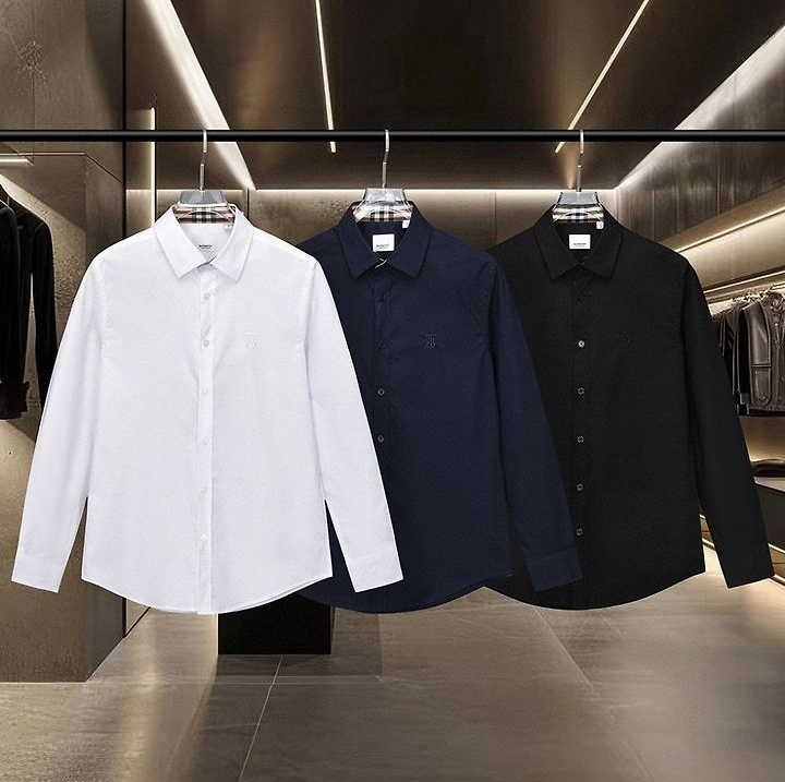 BURBERRY 버버리 64226 톤온톤 TB 자수 로고 셔츠 3COLOR