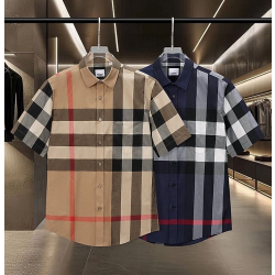 BURBERRY 버버리 64228 카세트 체크 반팔 셔츠 2COLOR