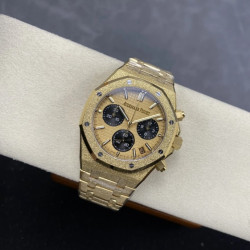 AUDEMARS PIGUET 오데마피게 로얄오크 크로노그래프 프로스티드 YG 다이얼 브레이슬릿 41mm 26240
