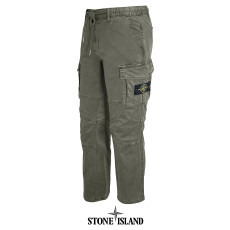 STONE ISLAND 스톤아일랜드 가먼트 다이 절개 스트레치 코튼 카고 팬츠 3COLOR