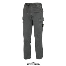 STONE ISLAND 스톤아일랜드 가먼트 다이 절개 카고 포켓 스트레치 코튼 밴딩 팬츠 2COLOR