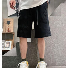 CHROME HEARTS 크롬하츠 홀스슈 크로스 패치 스웻 하프팬츠