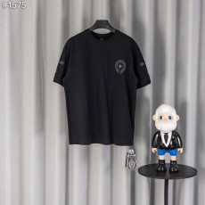 CHROME HEARTS 크롬하츠 홀스슈 레더 크로스 티셔츠