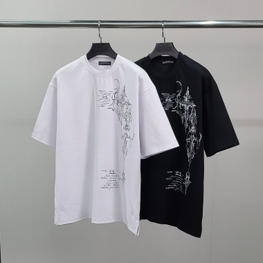 CHROME HEARTS 크롬하츠 십자레터링 오버핏 반팔티