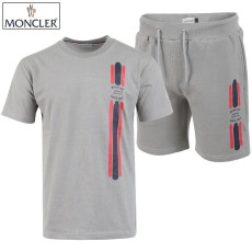 MONCLER 몽클레어 피그먼트 삼선 나염 반팔 & 반바지 셋업