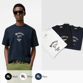 BURBERRY 버버리 플래그 코튼 티셔츠