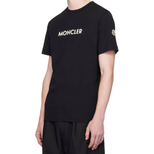 MONCLER 몽클레어 고딕 레터링 로고 와펜 코튼 티셔츠 2COLOR