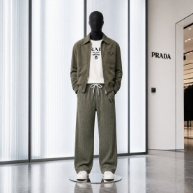 PRADA 프라다 플리츠 밴딩 팬츠 3COLOR