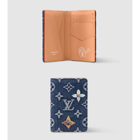 LOUIS VUITTON 루이비통 모노그램 플라워 데님 포켓 오거나이저 M27560