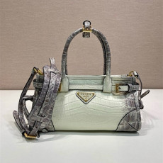 PRADA 프라다 시그니처 미니 토트백 1BA486 2COLOR
