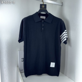 THOM BROWNE 톰브라운 사선 스트라이프 카라 니트 2COLOR