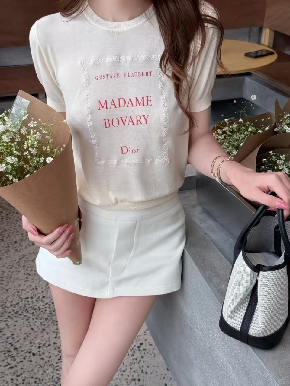 DIOR 디올 사각포인트 니트