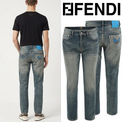 FENDI 펜디 블루 몬스터 슬림 일자진