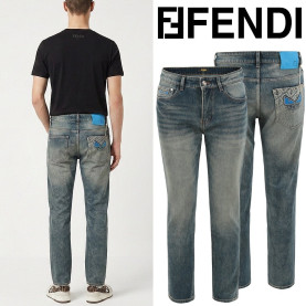 FENDI 펜디 블루 몬스터 슬림 일자진