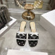 DIOR 디올 여성용 슬리퍼 (굽높이4.5CM) D13226 2COLOR