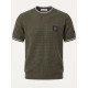 STONE ISLAND 스톤아일랜드 프리미엄 텍스처드 크루넥 니트 스웨터 반팔 3COLOR