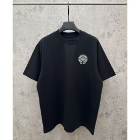 ●월간 판매 13위● CHROME HEARTS 크롬하츠 말발굽 자수 반팔티 2COLOR