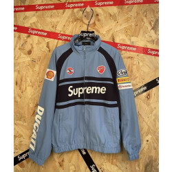 SUPREME 슈프림 X DUCATI M 607163 트랙 자켓+팬츠 세트