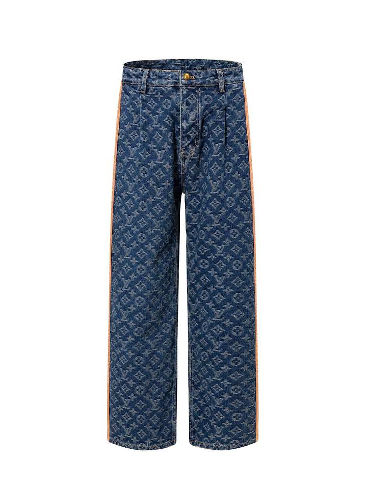 LOUIS VUITTON 루이비통 607159 모노그램 테일러드 데님 팬츠 　