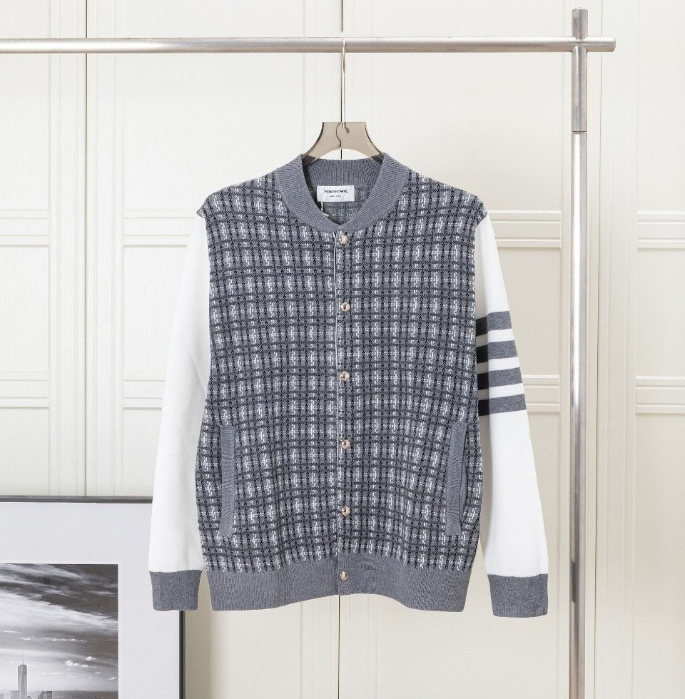 THOM BROWNE 톰브라운 메탈버튼 체크배색 자켓 2COLOR