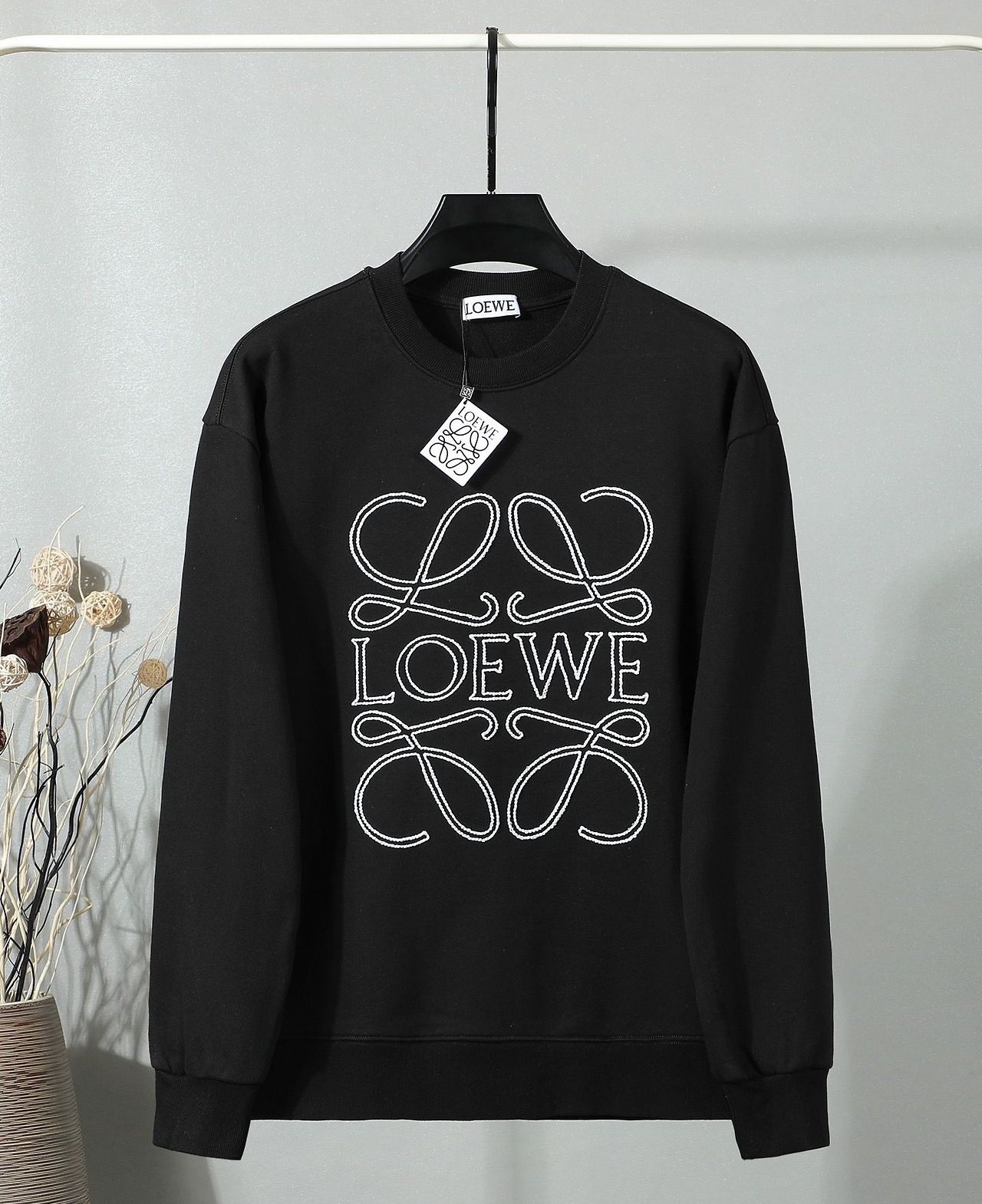 LOEWE 로에베 60060 빅 아나그램 자수 로고 스웨트 셔츠 2COLOR