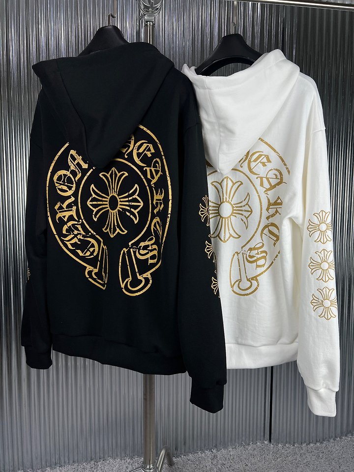 CHROME HEARTS 크롬하츠 크랙 후드집업