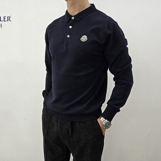 MONCLER 몽클레어 캐시 니트 카라긴팔 4COLOR