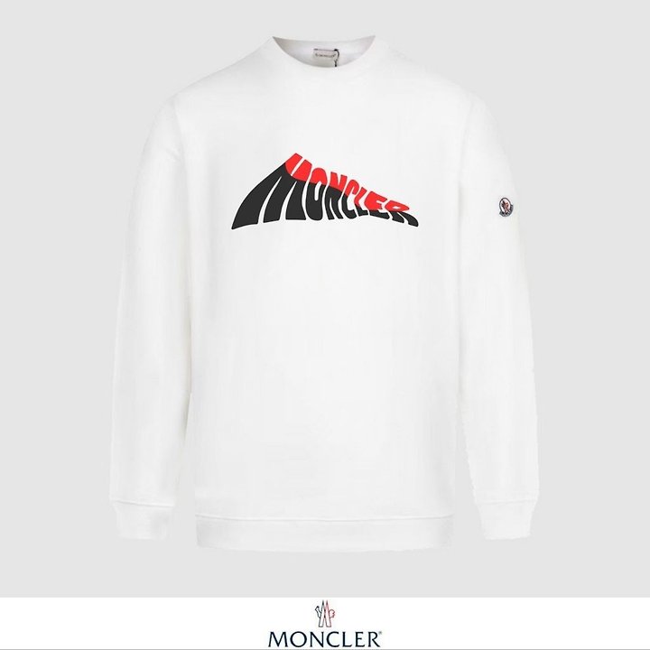 MONCLER 몽클레어 배색 레터링 로고 맨투맨 2COLOR