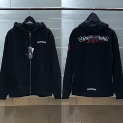 CHROME HEARTS 크롬하츠 NYC 로고 프린트 후드 집업