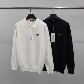 PRADA 프라다 프리미엄 와펜 카라 니트
